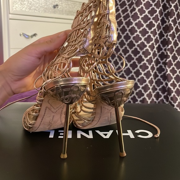 Sophia Webster Gold Metallic Delphine Bootie size 38.5 - Picture 3 of 6